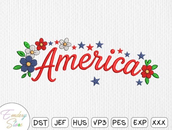 America Floral Embroidery Design Review