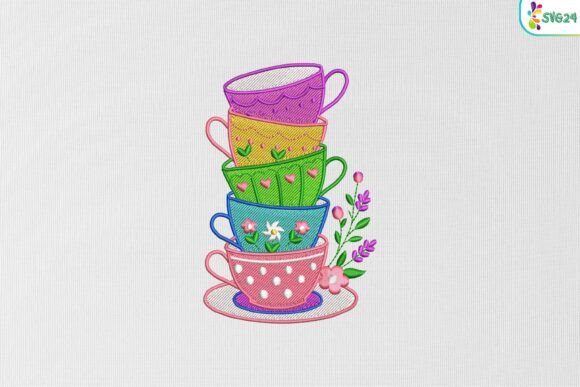 Colorful Teacup Stack: A Designer’s Stitch Review
