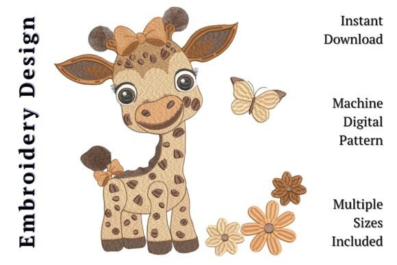 Cute Baby Girl Giraffe Bow Butterfly Design Review