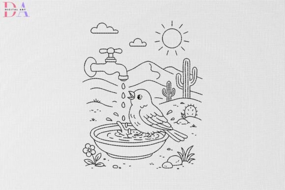 Desert Bird Bath Scene: A Craft Fair Review