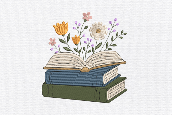 Floral Books Embroidery Design: Seller Review