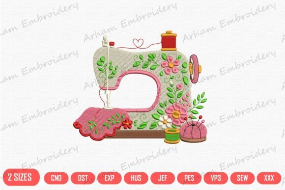Floral Vintage Sewing Machine Charm Review