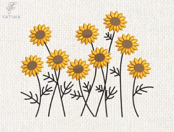 Sunflowers Meadow Embroidery Design Review